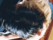 Me la chupa a escondidas de su familia durante la cuarentena 7/16