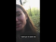 Russian girl made a blowjob in German park (outdoor porn) nov/2019
