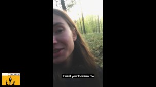 Russian girl made a blowjob in German park (outdoor porn) nov/2019