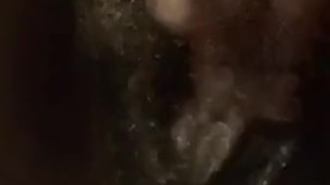 POV Close up Playing with wet ebony milf pussy under covid lockdown
