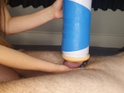 Autoblow 2+ Blowjob Review - First Use With Cum Licking Cleanup 10/16
