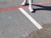 Candid black booty jiggly
