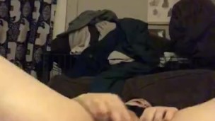Chubby BBW Pawg Dark Haired Babe Pounds Her Pussy With 8inch Dildo