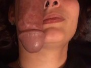My face is his personal cock table