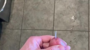 Tip play - Frenulum massage. Huge cumshot. 