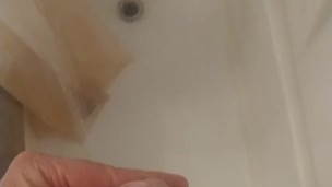Pissing in the shower