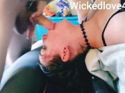 Intense sloppy upside down 69 style facefuck deepthroat ORAL CREAMPIE 2/16