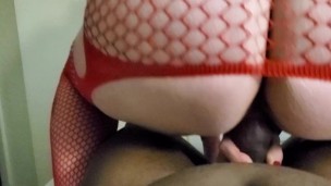Pawg with fat ass, reverse cowgirl then dicked down