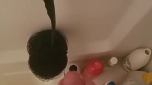 i tell my step-sister suck it slut! does ANAL with her FACE in the toilet!