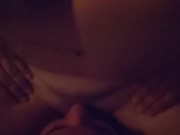 Girlfriend moans while riding my face with her dripping wet pussy 15/16