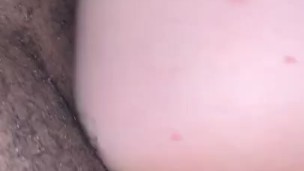  White girl with a bubble butt creams all over my dick 