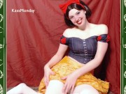 Snow White Tempts + Teases with her Opaque White Pantyhose 7/16