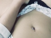 Phone clip: Real orgasm after watch lesbian porn. Blue panties + wet pussy 7/16