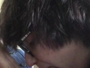 Cute gf figures out new trick with her tongue, makes mr cum in throat/gags 1/16