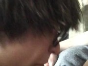 Cute gf figures out new trick with her tongue, makes mr cum in throat/gags 6/16