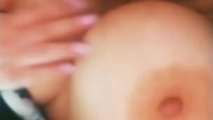 Perky big tits bounce while I fuck her mouth and throat