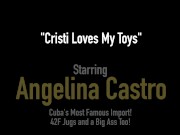 Cuban BBW Angelina Castro StrapOn Fucks Big Butt Cristi Ann! 1/16