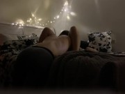 Younger guy shows chick with tattoos and blue hair a good time 2/16