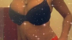 BUSTY HORNY SLUT Watch her FUK herself on the Floor 
