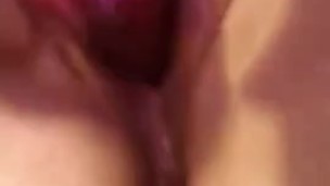 Wet pussy all over dick