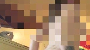 barely teasing and masturbating pink pussy