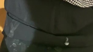 OLの制服に手コキぶっかけ cum stain