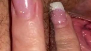 Stayhome Milf checking to see if she is ovulating 