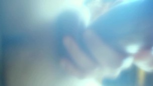 Pulsating tight asshole and rubbing cum on the camera lens