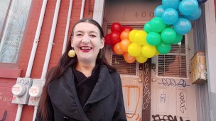 INHALE 17 smoking with balloons - Gypsy Dolores smoking fetish series
