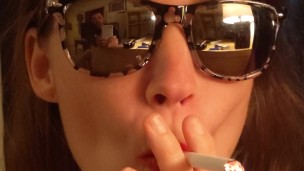 High Def Smoking with Button per Request