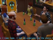 DDSims gangbanged in bar by husband's friends - Sims 4 1/16