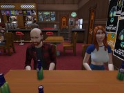 DDSims gangbanged in bar by husband's friends - Sims 4 5/16
