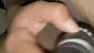 Early morning toying pussy with toys 
