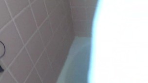 Young Asian  Caught in Shower