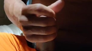 Wanking with Cum Load
