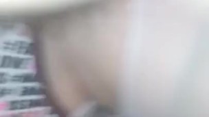 Fucking my schoolgirl slut sexdoll in crotchless panties creampie POV