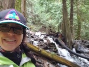 Rear View Ass Jiggle Piss By A Giant Waterfall 15/16