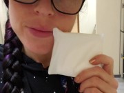 Applying My Menstrual Pad In Public 3/16