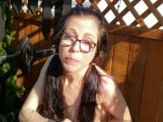 Nerdy Faery Pisses In Her Backyard Dressed As A Unicorn 12/16