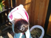 Nerdy Faery Pisses In Her Backyard Dressed As A Unicorn 14/16