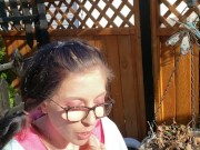 Nerdy Faery Pisses In Her Backyard Dressed As A Unicorn 15/16