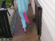 Nerdy Faery Pisses In Her Backyard Dressed As A Unicorn 3/16