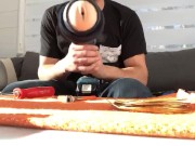 Covid boredom, made a cock sucking machine