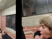 Public Dare Cumshot Against Social Distancing 10/16