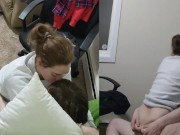 Refuses to Hop Off & Stays Seating On his Dick the Whole Creampie Thru - Heather Kane 11/16