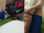 Refuses to Hop Off & Stays Seating On his Dick the Whole Creampie Thru - Heather Kane 4/16