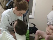 Refuses to Hop Off & Stays Seating On his Dick the Whole Creampie Thru - Heather Kane 7/16