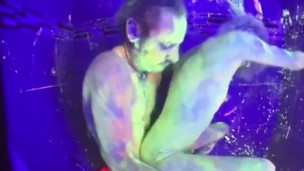 Black light neon sex