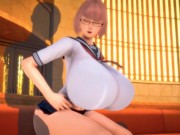 3D Hentai Super Big Tits Schoolgirl 3/16