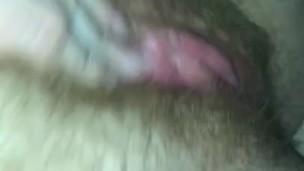Fingering My Hairy and Creamy Pussy Until My Body Shakes and I Squirt